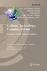 Culture, Technology, Communication. Common World, Different Futures : 10th IFIP WG 13.8 International Conference, CaTaC 2016, London, UK, June 15-17, 2016, Revised Selected Papers - Book