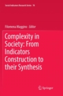Complexity in Society: From Indicators Construction to their Synthesis - Book