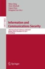 Information and Communications Security : 19th International Conference, ICICS 2017, Beijing, China, December 6-8, 2017, Proceedings - Book