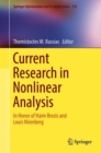 Current Research in Nonlinear Analysis : In Honor of Haim Brezis and Louis Nirenberg - Book