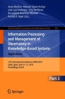 Information Processing and Management of Uncertainty in Knowledge-Based Systems. Applications : 17th International Conference, IPMU 2018, Cadiz, Spain, June 11-15, 2018, Proceedings, Part III - Book