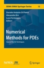 Numerical Methods for PDEs : State of the Art Techniques - Book