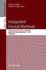 Integrated Formal Methods : 14th International Conference, IFM 2018, Maynooth, Ireland, September 5-7, 2018, Proceedings - Book