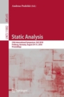 Static Analysis : 25th International Symposium, SAS 2018, Freiburg, Germany, August 29–31, 2018, Proceedings - Book