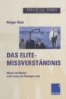 Das Elite- Missverstandnis - Book