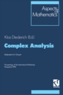 Complex Analysis : Proceedings of the International Workshop Wuppertal 1990 - eBook