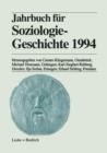 Jahrbuch Fur Soziologiegeschichte 1994 - Book