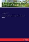 Remarks on the use and abuse of some political terms - Book