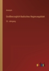 Grossherzoglich Badisches Regierungsblatt : 53. Jahrgang - Book