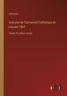 Annuaire de l'Universite Catholique de Louvain 1869 : Trente-Troisieme Annee - Book