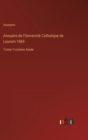 Annuaire de l'Universite Catholique de Louvain 1869 : Trente-Troisieme Annee - Book