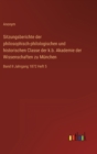 Sitzungsberichte der philosophisch-philologischen und historischen Classe der k.b. Akademie der Wissenschaften zu Munchen : Band II Jahrgang 1872 Heft 5 - Book