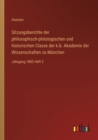 Sitzungsberichte der philosophisch-philologischen und historischen Classe der k.b. Akademie der Wissenschaften zu Munchen : Jahrgang 1883 Heft 2 - Book
