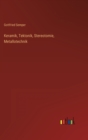 Keramik, Tektonik, Stereotomie, Metallotechnik - Book