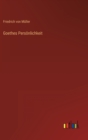 Goethes Persoenlichkeit - Book