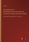 Sitzungsberichte der Philosophisch-historischen Classe der kaiserlichen Akademie der Wissenschaften : Vierter Band Jahrgang 1850 II. und III. Heft - Book