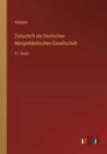 Zeitschrift der Deutschen Morgenlandischen Gesellschaft : 37. Band - Book