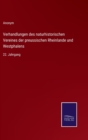 Verhandlungen des naturhistorischen Vereines der preussischen Rheinlande und Westphalens : 22. Jahrgang - Book