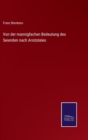 Von der mannigfachen Bedeutung des Seienden nach Aristoteles - Book