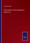 The Providence of God manifested in Natural Law - Book