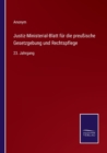 Justiz-Ministerial-Blatt fur die preussische Gesetzgebung und Rechtspflege : 23. Jahrgang - Book