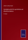 Vierteljahrsschrift fur gerichtliche und oeffentliche Medicin : 19. Band - Book