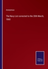 The Navy List corrected to the 20th March, 1860 - Book
