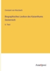 Biographisches Lexikon des Kaiserthums Oesterreich : 8. Theil - Book