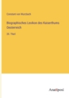 Biographisches Lexikon des Kaiserthums Oesterreich : 20. Theil - Book