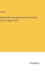 Studien uber das osterreichische Concordat vom 18. August 1855 - Book