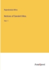 Notices of Sanskrit Mss. : Vol. 1 - Book