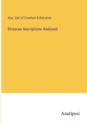 Etruscan Inscriptions Analysed - Book