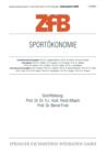 Sportoekonomie - Book