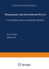 Euro-Asian Management and Business I : Cross-Border Issues - Book
