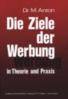 Die Ziele Der Werbung in Theorie Und Praxis - Book