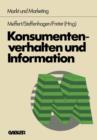 Konsumentenverhalten Und Information - Book