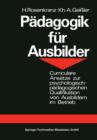Padagogik fur Ausbilder - Book