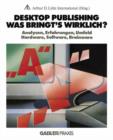 Desktop Publishing - Was Bringt's Wirklich? - Book