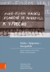 Haiku -- Epigramm --Kurzgedicht : Kleine Formen in der Lyrik Mittel- und Osteuropas - Book