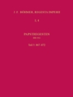 Die Regesten des Kaiserreichs unter den Karolingern 751-918 (926/962) : Papstregesten 800-911. Tl. 2, Lfg. 3 867-872 (mit Gesamtregister). Erarbeitet von Klaus Herbers - Book