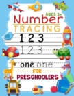 Number Tracing Book for Preschoolers and Kids Ages 3+ : Trace Numbers Practice Work book for Pre K, Kindergarten and Kids Ages 3-5, Cursive Handwriting, and Numbers 1-10 Coloring Pages - Book