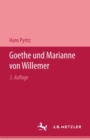 Goethe und Marianne von Willemer : Eine biographische Studie - Book