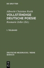 Vollstandige Deutsche Poesie : 1688 - Book
