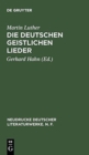 Die Deutschen Geistlichen Lieder - Book