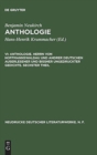 Anthologie, VI, Anthologie. Herrn von Hoffmannswaldau und andrer Deutschen auserlesener und bissher ungedruckter Gedichte. Sechster Theil - Book