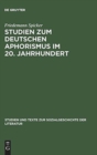 Studien zum deutschen Aphorismus im 20. Jahrhundert - Book