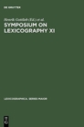 Symposium on Lexicography XI - Book