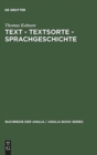 Text - Textsorte - Sprachgeschichte : Englische Partizipial- und Gerundialkonstruktionen 1100 bis 1700 - Book
