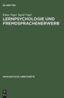 Lernpsychologie und Fremdsprachenerwerb - Book