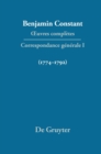 OEuvres completes, I, Correspondance 1774-1792 - Book